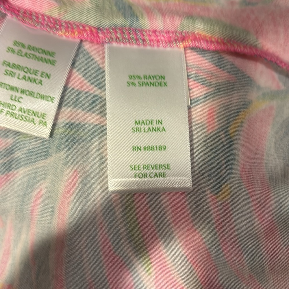 NWT Lilly Pulitzer Plumeria Pink Knit Top Size M - Picture 5 of 5